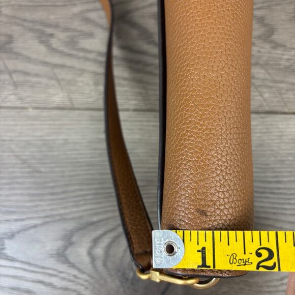 Tory Burch Britten Mini Satchel Tiramisu 140972 Leather Handbag - Picture 13 of 14